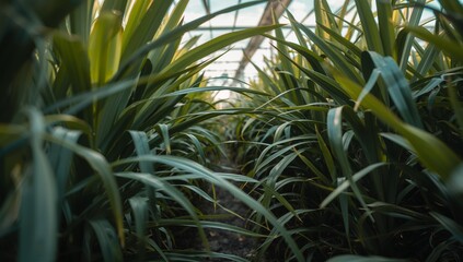 Verdant Passage. A Study in Lines, Light, and Form An Abstract Natural Composition.