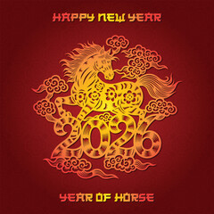 Happy Chinese New Year Greeting Poster