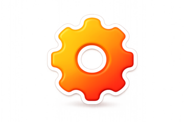 Vibrant gear icon