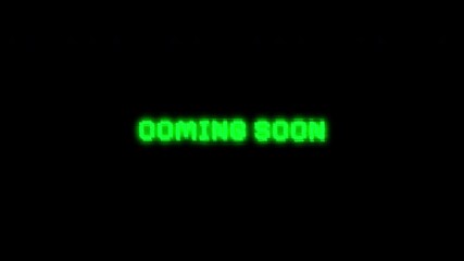Coming soon retro pixelated digital streaming announcement future ideal for teasers, product launches, or event promotions in a vintage tech style.