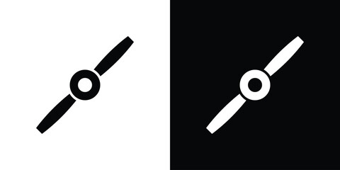 Airscrew icons. Glyph Symbol. Isolated Vector Illustration pack