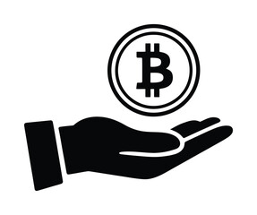 Bitcoin digital payment finance vector