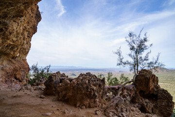Wind Cave at Usery Mountain Park in Mesa Arizona
