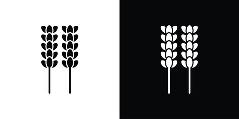 Lavender icons. Glyph Symbol. Isolated Vector Illustration pack