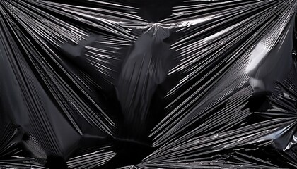 transparent black plastic film texture for overlay background
