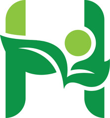 Vector H eco care logo 