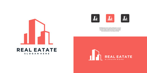 Fototapeta premium building construction logo design Inspiration.