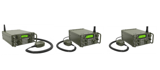Military Tactical Field Radio Set – Portable Army Communication Device on White Background