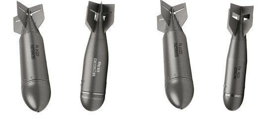 Aerial Bomb Render Isolated on White Background (3D Illustration) © Jamil