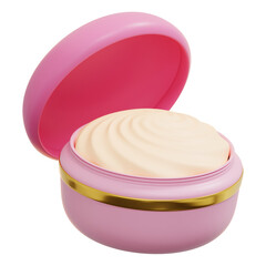 Moisturizer Jar 3D Icon Illustration
