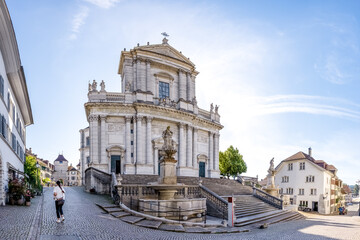 Obraz premium St. Ursen, Kathedrale, Altstadt, Solothurn, Schweiz 