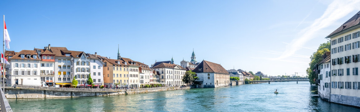 Blick auf Altstadt, Solothurn, Schweiz 