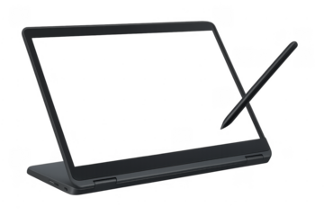 Convertible laptop with stylus for digital artwork and design