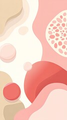 Fluid abstract background with overlapping organic shapes and soft pastel colors for a modern aesthetic.