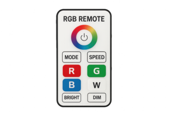 Rgb remote control managing led lighting settings