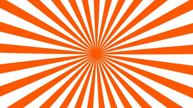 colourful sunburst pattern background. Retro ray pattern background.sunburst background loop animation.Seamless rotating spiral animation.