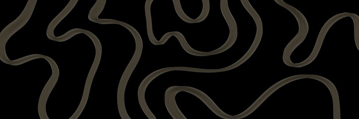 Obraz premium Organic abstract wave pattern with hand-drawn lines, earthy modern background.