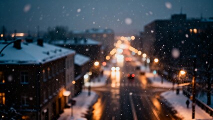 night view of the city of moscow