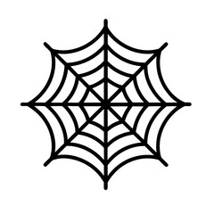 Naklejka premium Gothic Spider Web Silhouette Icon
