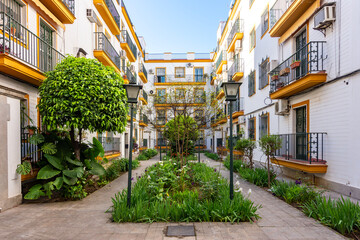 Fototapeta premium Residential apartment building in Seville, Spain