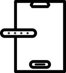 Smartphone displaying password entry and verification code, representing secure authorization and two-step authentication for digital access