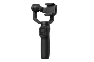 Black smartphone gimbal stabilizer for steady video shooting