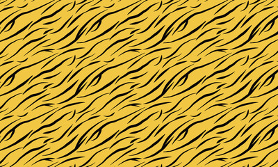 滑らかな細い線の虎柄