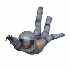 宇宙飛行士　3DCGレンダリング