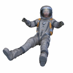 宇宙飛行士　3DCGレンダリング