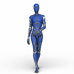 男性サイボーグ　3DCGレンダリング