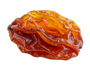 Wrinkled dried date isolated on transparent background