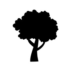 tree silhouette vector illustration
