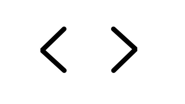 Coding bracket symbols representing software development, web programming, and script writing. Ideal for tech startups, IT services, and digital innovation projects.