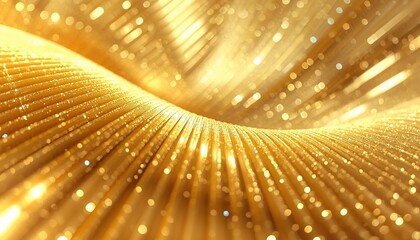 Abstract golden background with digital rays of light and futuristic blue star bursts creating a motion energy texture in a circular vector design for a high technology wallpaper backdrop
