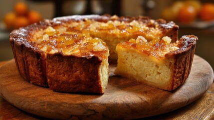 Traditional Pastiera Napoletana: Sweet Ricotta Tart with Candied Orange Peel and Vanilla Infusion