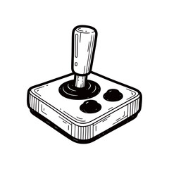 Vintage Joystick for Classic Video Games and Retro Gaming.