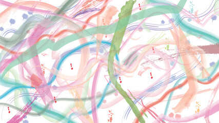Fototapeta premium Abstract Pastel Fluid Wave Background with Soft Brush Strokes