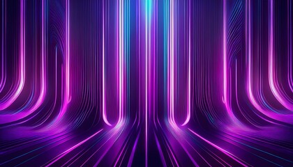 abstract purple background with neon lines