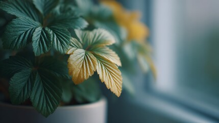 Plant with green leaves