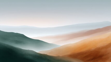 Mountain range with a blue sky in the background