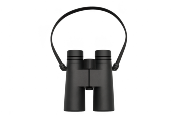 Black binoculars optical instrument for observation and birdwatching