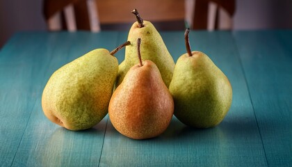 pears on the table