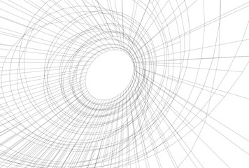 Obraz premium Abstract architecture vector 3d illustration