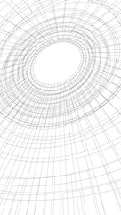 Fototapeta premium Abstract architecture vector 3d illustration