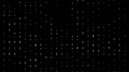 abstract dark wave animation of glowing triangles forming connection chain, flowing energy movement, minimal geometric background - Powered by Adobe