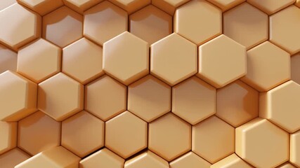 3D hexagon geometric pattern background representing technology, structure, innovation, and modern design concepts. - Powered by Adobe
