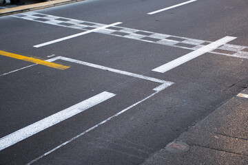 Pole position of the starting grid of the streets of Monaco Monte Carlo starting straight