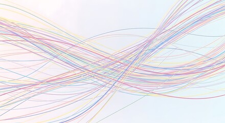 Pastel Flowing Lines Soft Hues Background for Creative Designs