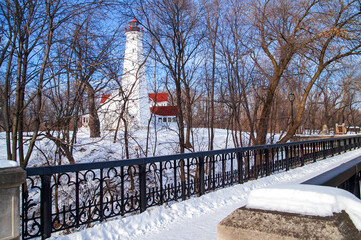 North Point Light House in Miwaukee's Lake Park