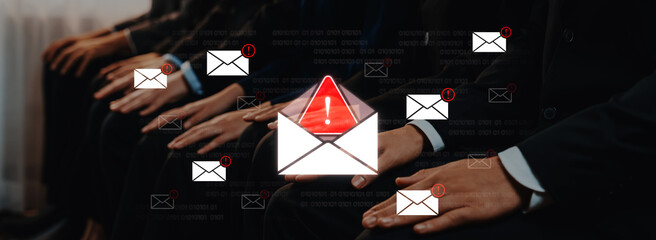 A cybersecurity alert indicating a phishing scam or malware threat. This dangerous email requires immediate action to protect against data theft and unauthorized system access. Fermion